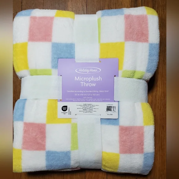 Holiday Home Microplush Throw Blanket - Picture 3 of 7